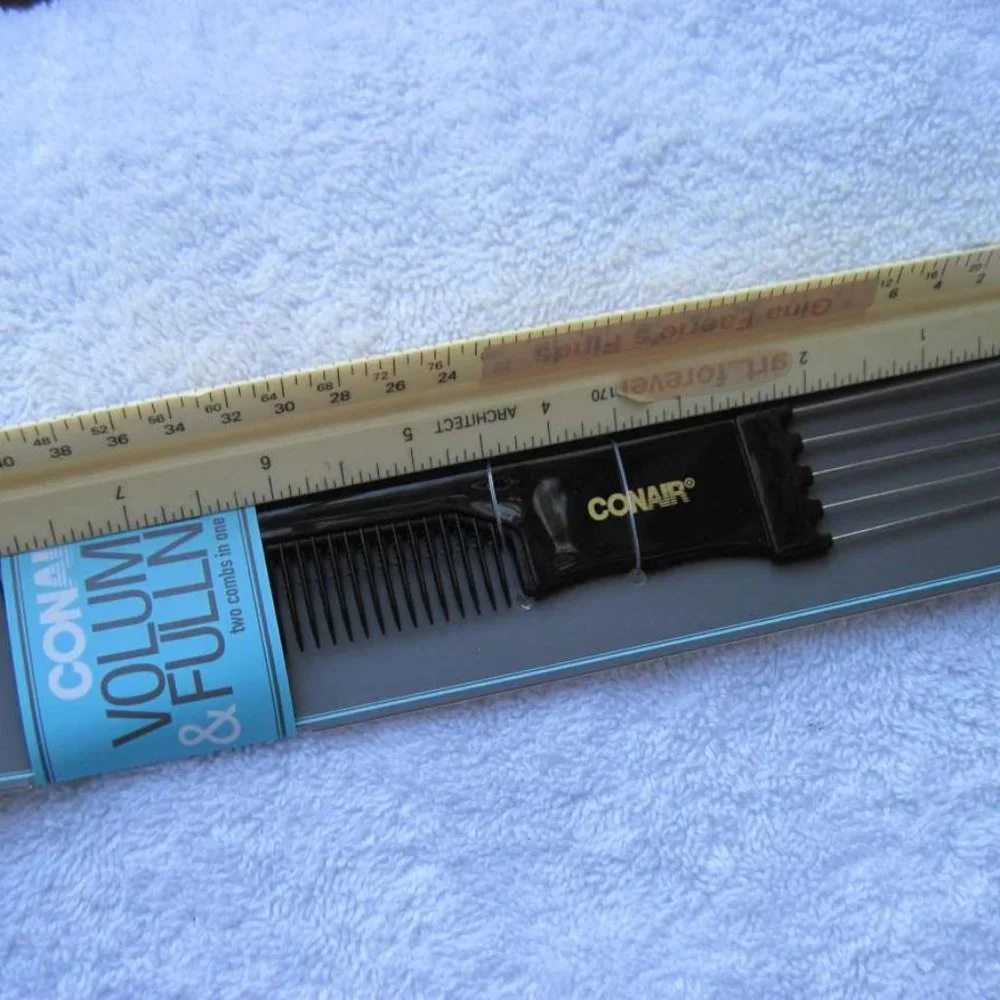 Conair Hair Teasing Comb & Lift Metal Pick Combination Tool Volume Fullness 2018